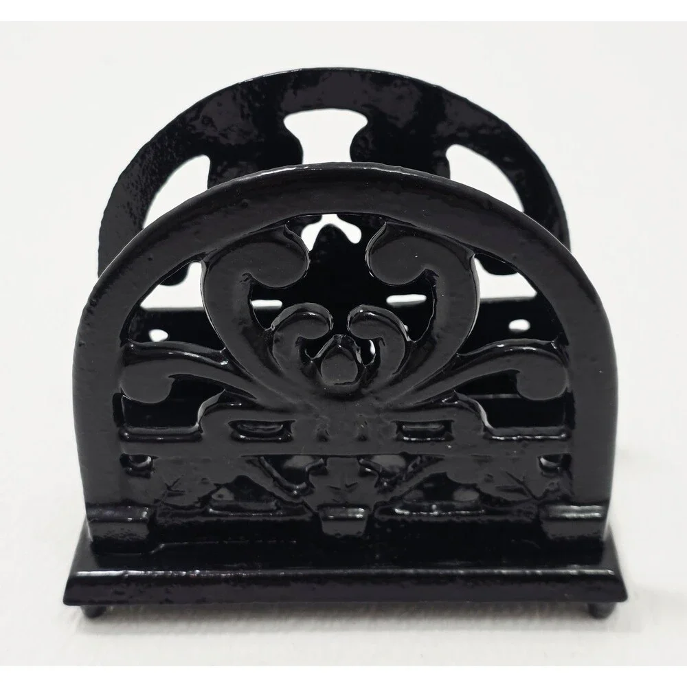 Vintage Metal Napkin Holder, Cast Iron Napkin Holder Tree Organizer for Kitchen